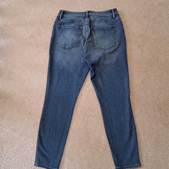 LOFT Ann Taylor Jeans Womens 29 Blue Curvy High Waist Skinny Ankle Sise 8 - Picture 6 of 12